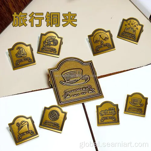 Stationery Dovetail Clip Brass Travel Clip Metal Letter Clip Ticket Folder Factory